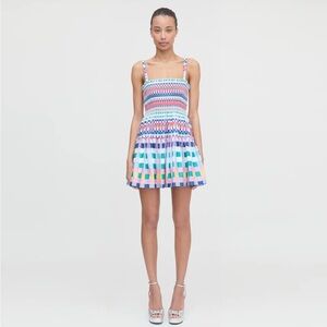 Hill House Colorful Striped Mini Dress